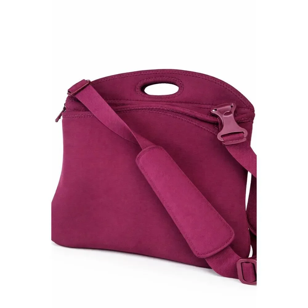 BUILT Laptop Porter 15.4 Inch Neoprene Shoulder Bag Red Purple New No Tags